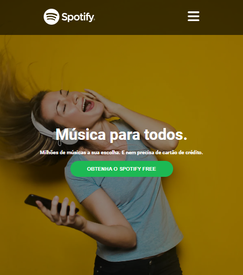 Image about the project: Spotify Clone.