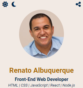 Image about the Renato Albuquerque's Digital Business Card.